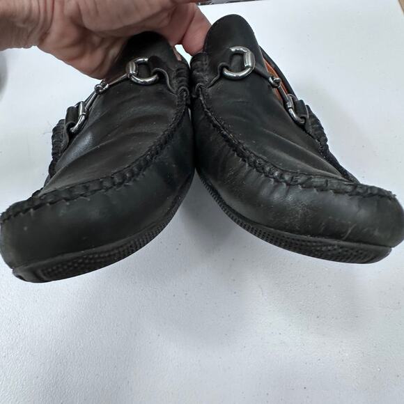 PETER MILLAR black leather soft sole shoes mc00f40 men's size 12 M - Picture 6 of 7